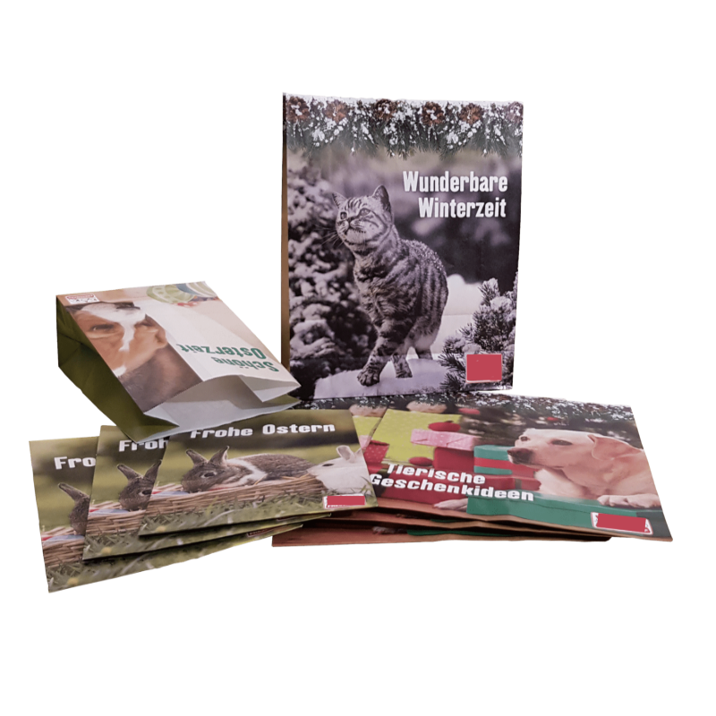 Blockbodenbeutel mit Seitenleimung stabil und nahezu unsichtbar