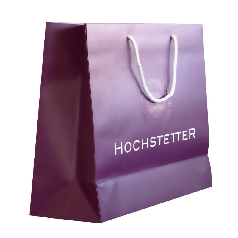 Exklusive Papiertaschen mit Logo- & Blindprägung, geprägtes Papier