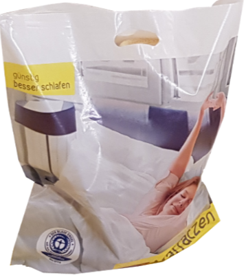 West-Papier - Der Blaue Engel auf einer Tragetasche