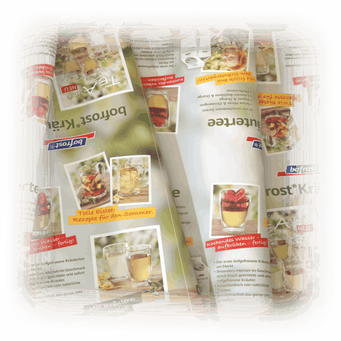 Papierwerberollen in HD-Flexodruck